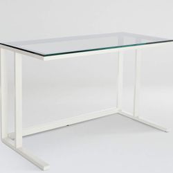 Crate & barrel Glass Top Desk