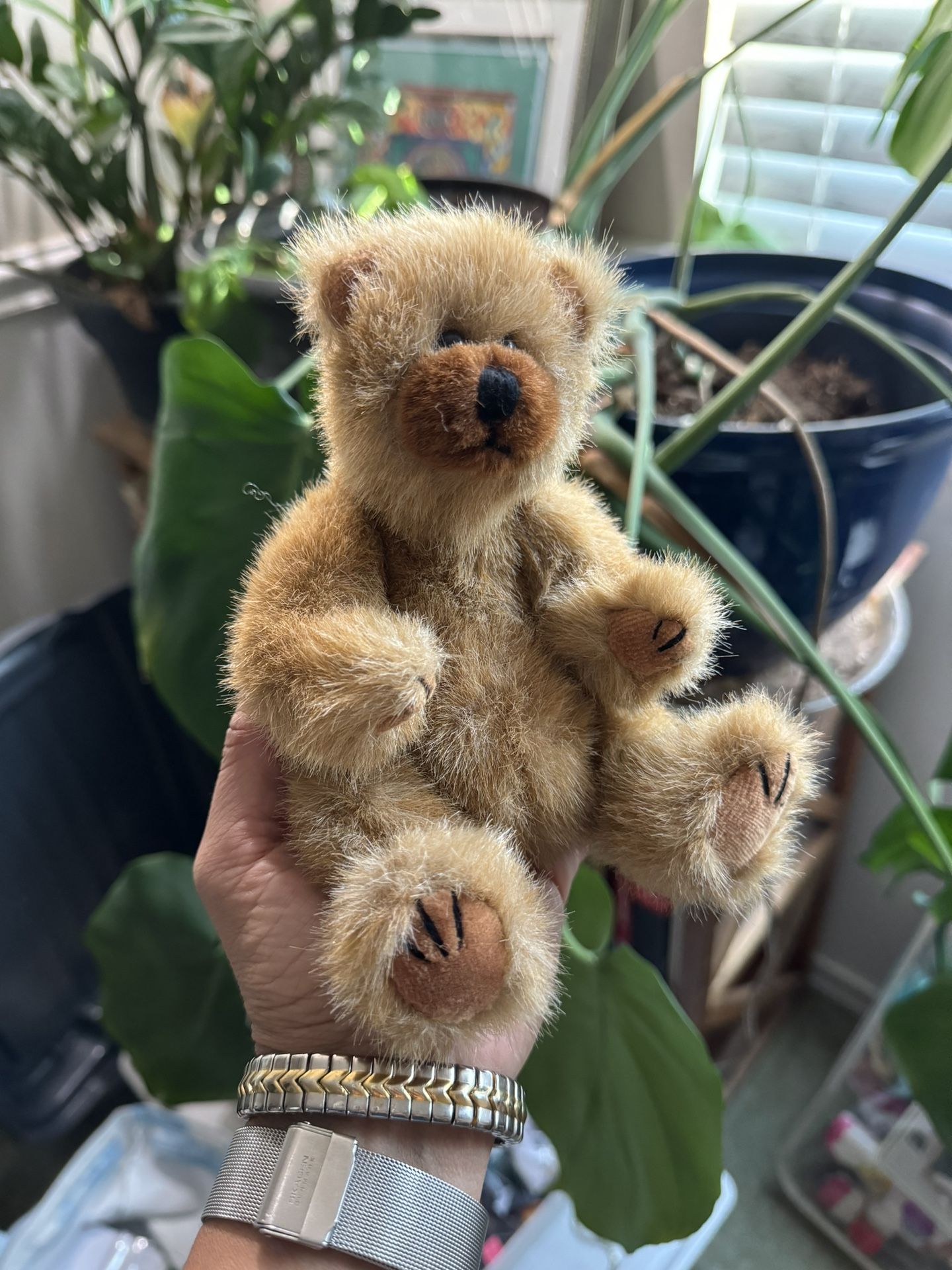 Vintage 1993 TY Stuffed Bear with Moveable Parts Arms-Legs-Head