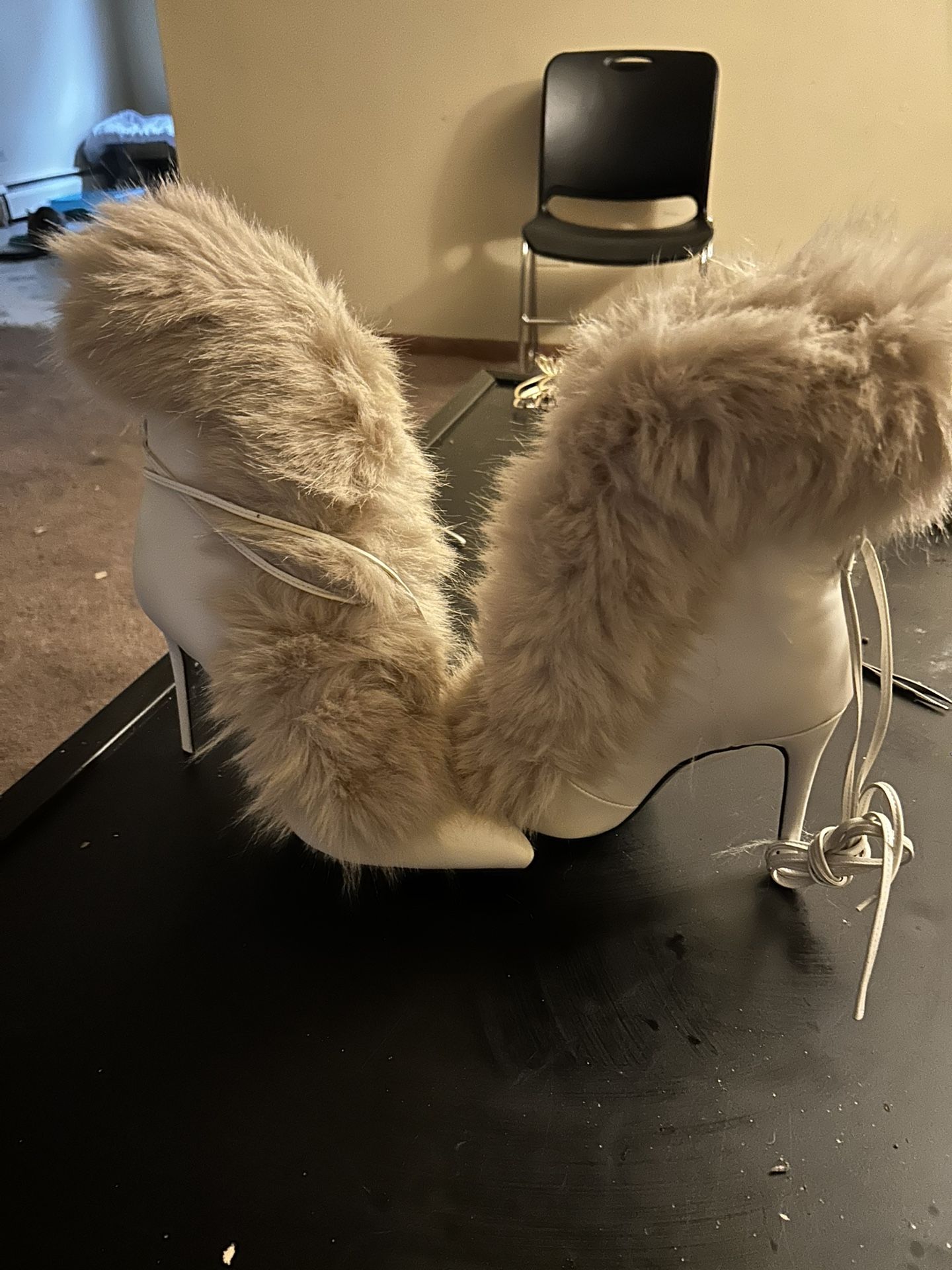 Fur Boot Heel