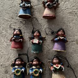 Vintage Cherrydale Little Angel Christmas Ornament Set of 8