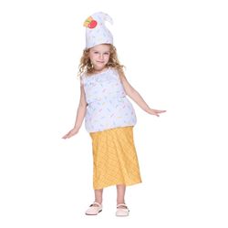 EraSpooky Ice Cream Darling Costume Girls 3T-4T Dress & Hat