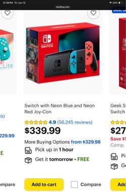 Nintendo switch with games