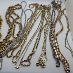 14k Chains / 10k Bracelet 