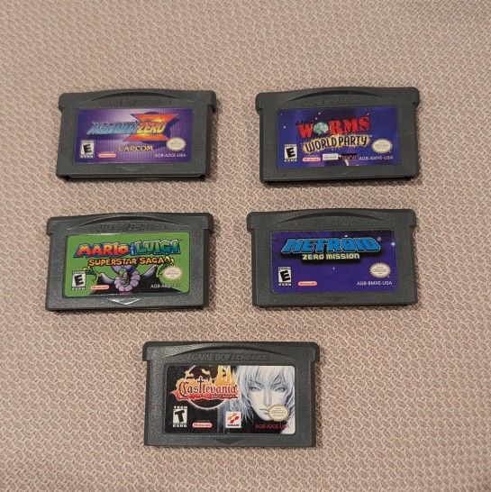 5 Game Boy Advance Games (cartridges only)