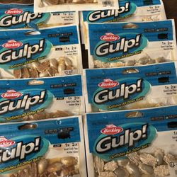 Berkeley Gulp Sand Fleas Amber Glow x 9