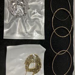 Gold Bangles-Earrings 