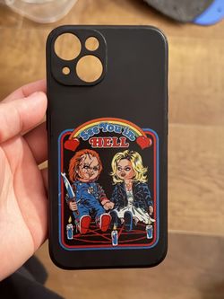 chucky & tiffany iphone 14 phone case