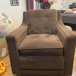 Brown La-Z-Boy Swivel Chair