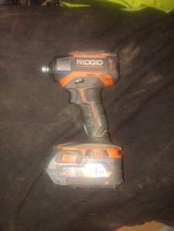 RIDGID 18V Brushless Impact Drill w/battery (no charger)