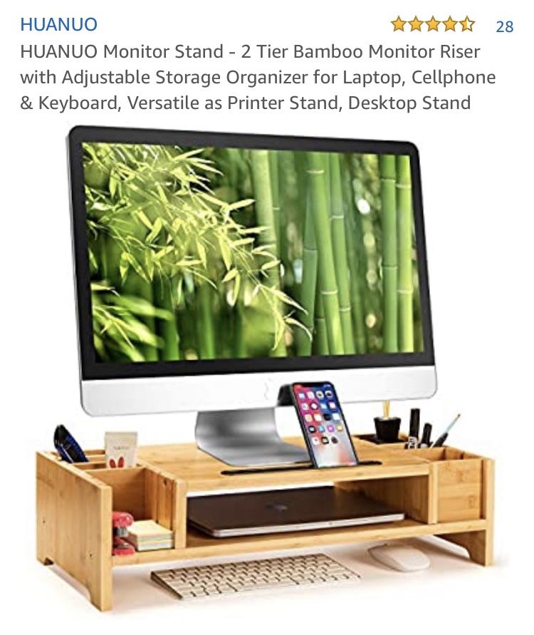 Desk Computer screen stand/ organizer