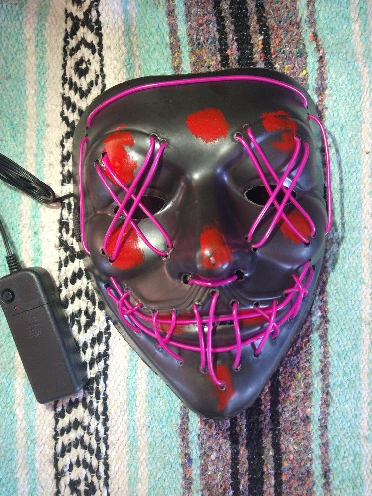 Purple LED LIGHT UP PURGE MASK $8!! Last Minute Halloween Masks! WILL DELIVER FOR $5!!
CHECK OUT MY OTHER MASKS!!