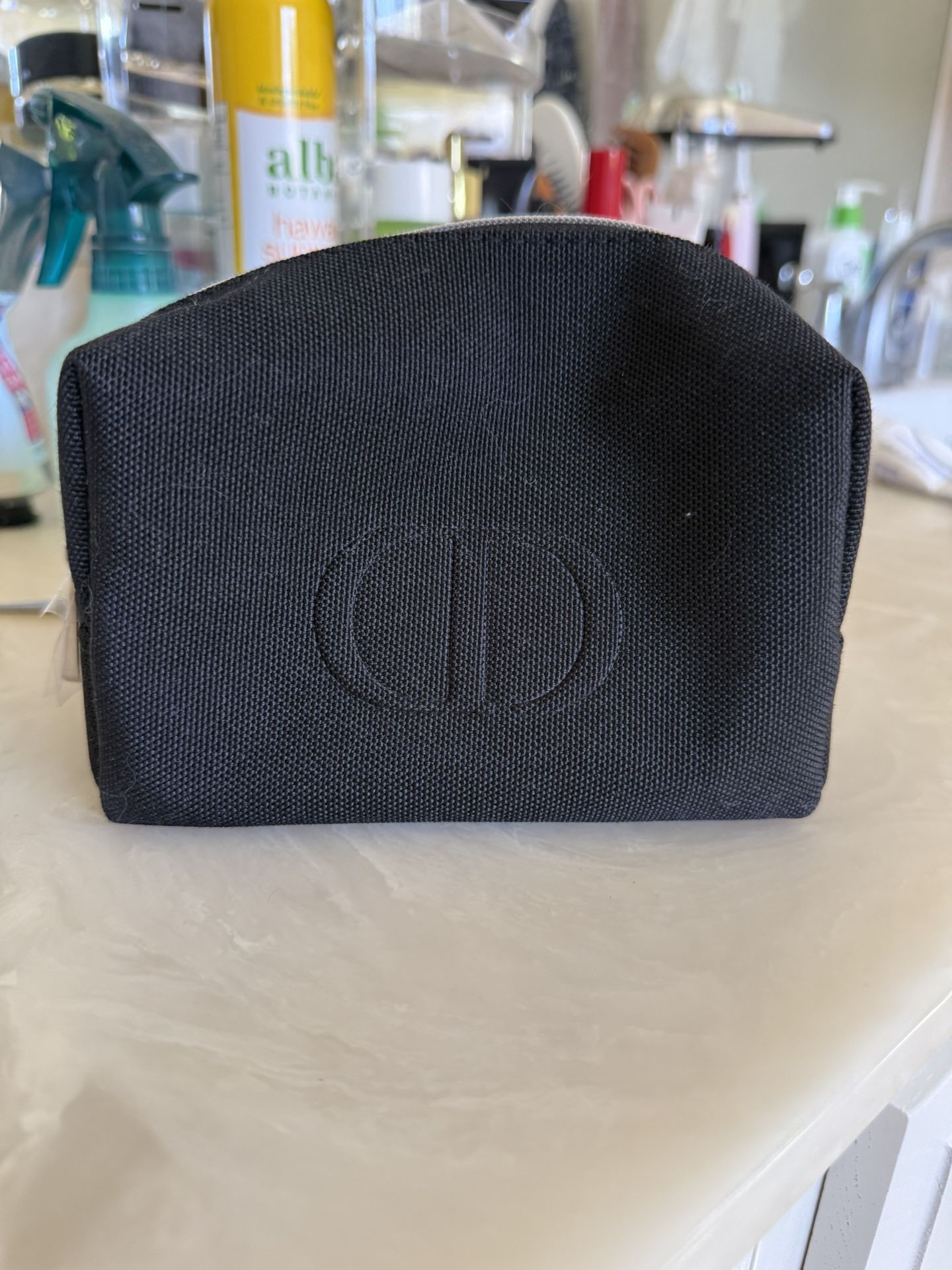 Dior women’s black makeup pouch