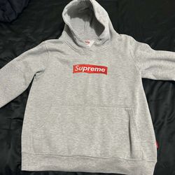 Supreme Grey Hoodie Size Small
