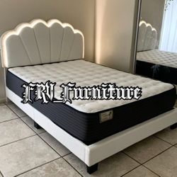 New Queen Bed Frame With Mattress 
