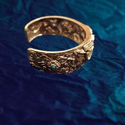 Heavy Dragon Cuff Bracelet – 50.48g .999 Fine Silver