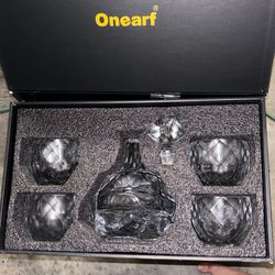 Whiskey Decant Set With Glasses High Quality