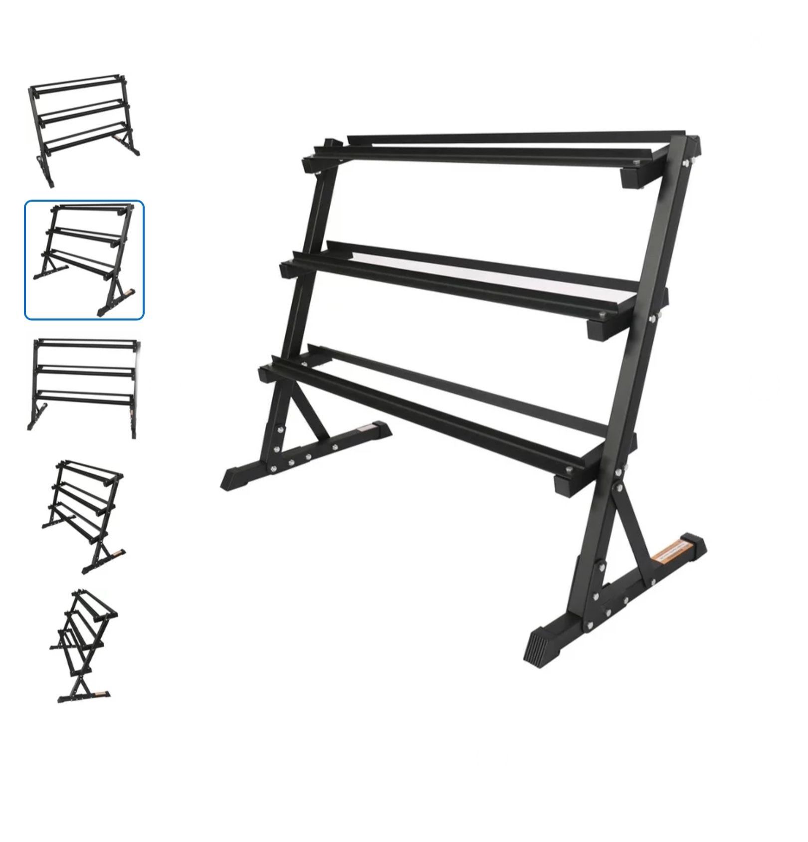 BRAND NEW 3-Tier Dumbbell rack for weights Dumbbells set weight storage holder 3 level 700lb Capacity