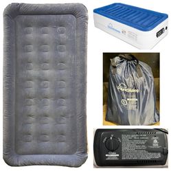 Twin Size Air Mattress, Built In Dual Smart Pump Technology SoundAsleep Products CloudNine Series 