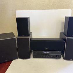 Yamaha + Polk Audio Complete Home Theater Surround Sound System!