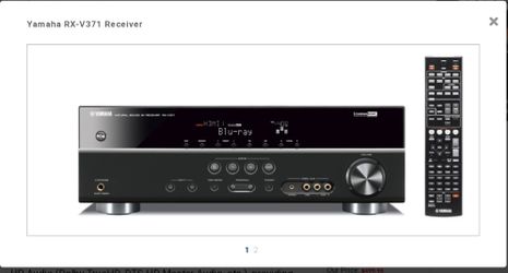 Yamaha RX V371 Reciever and Speakers