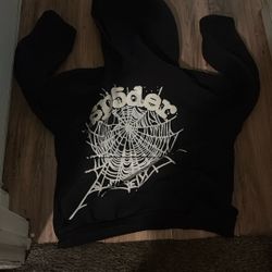 Spider Hoodie Black And White 