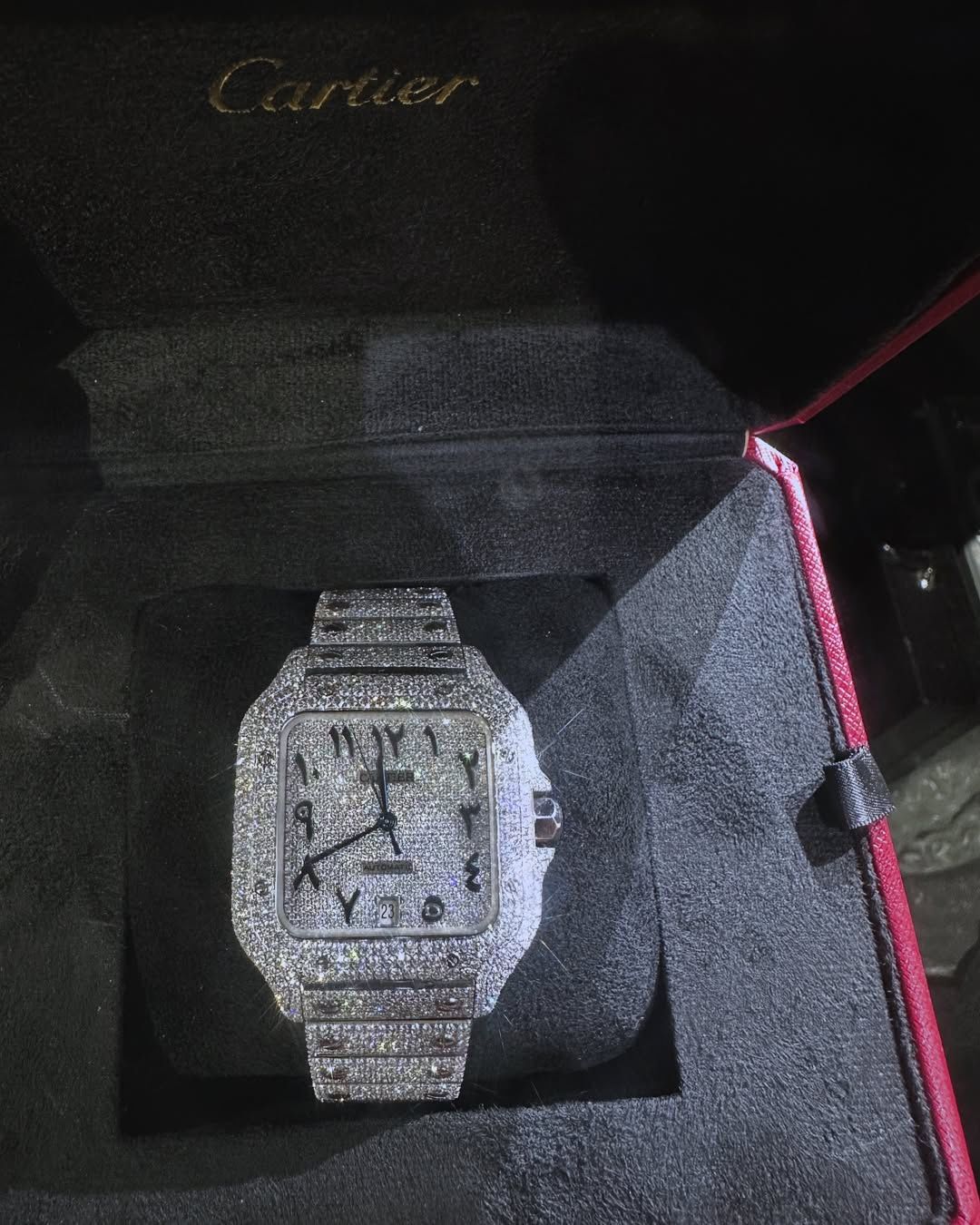 Cartier Santos Moissanite Watch