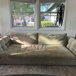 Crate And Barrel Velvet Couch