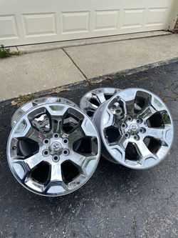 20” Dodge Ram limited chrome wheels