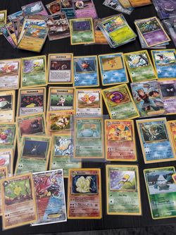 Large Lot of old Pokemon Trading Cards