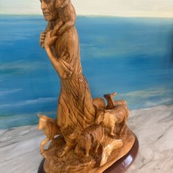 Olive Wood Hand Carved 