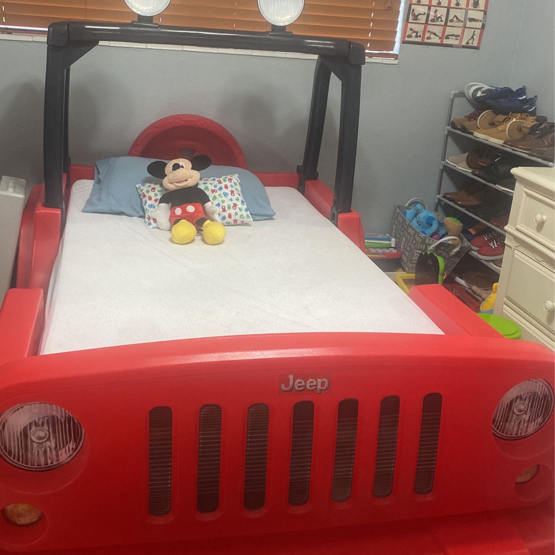 Jeep Car Twin With Mattress