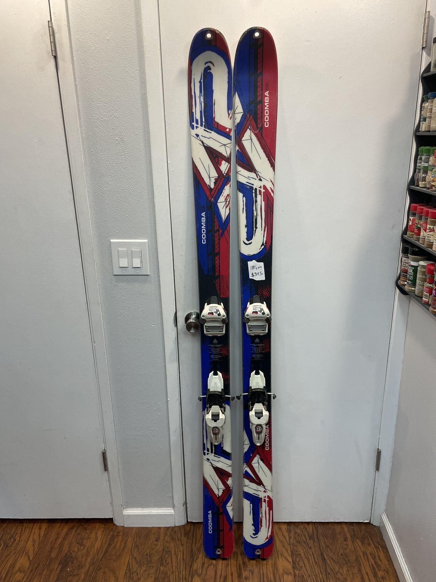 181cm k2 coomback skis 181cm k2 coomba skis