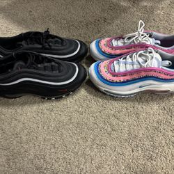 2 Pairs Of Air Max 97 Kids Size 6Y 