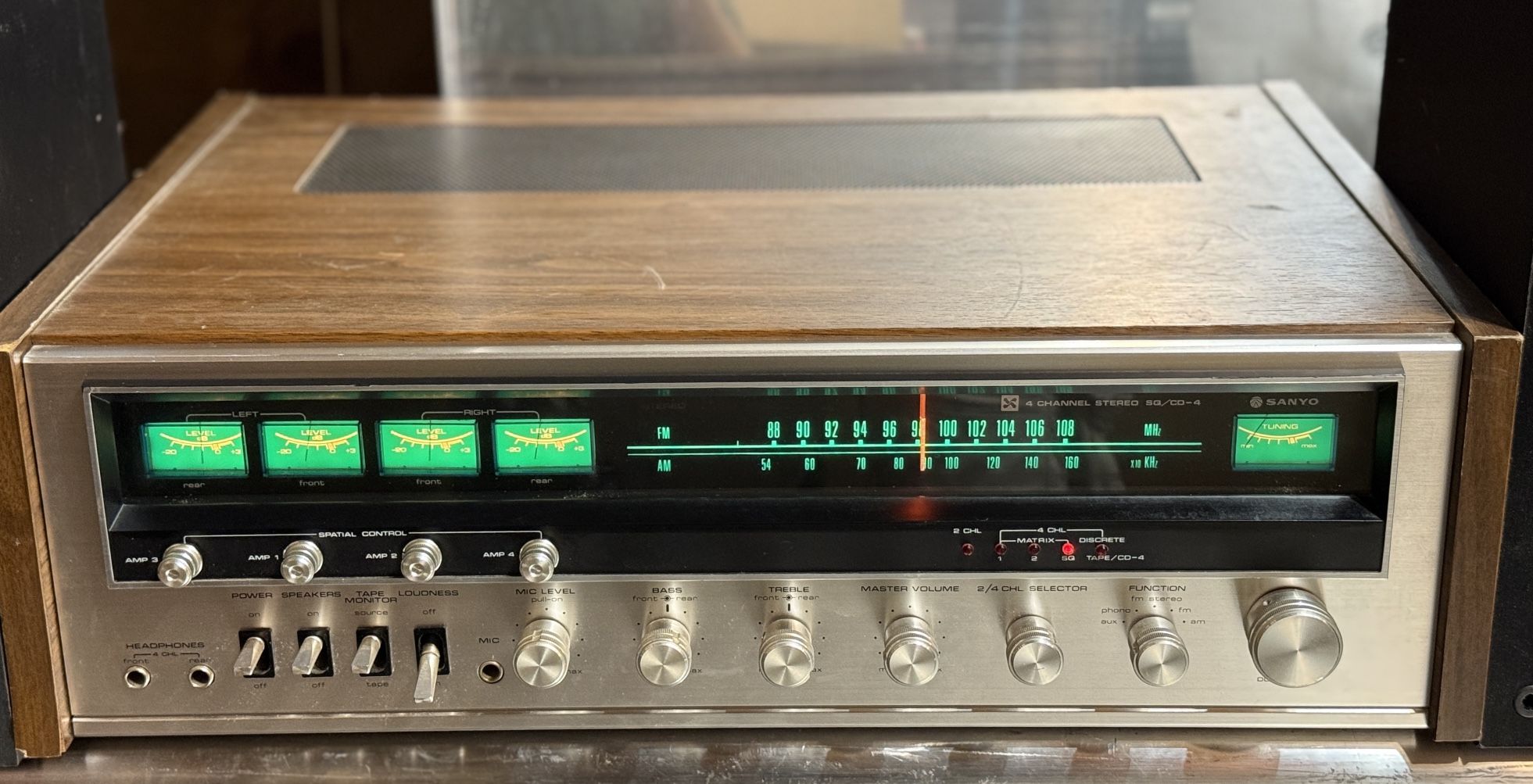 RARE VINTAGE SANYO 4 CHANNEL STEREO SQ/CD-4 MODEL DCX 3500K