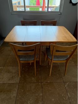 Authentic Heywood Wakefield Dining Set – Refinished Champagne Finish