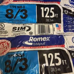 125 ft. 8/3 Stranded Romex SIMpull CU NM-B W/G Wire