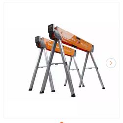NEW BORA Speedhorse 45 in. W x 30 in. H Steel Folding Sawhorse 1800 lbs. Capacity (2-Pack)