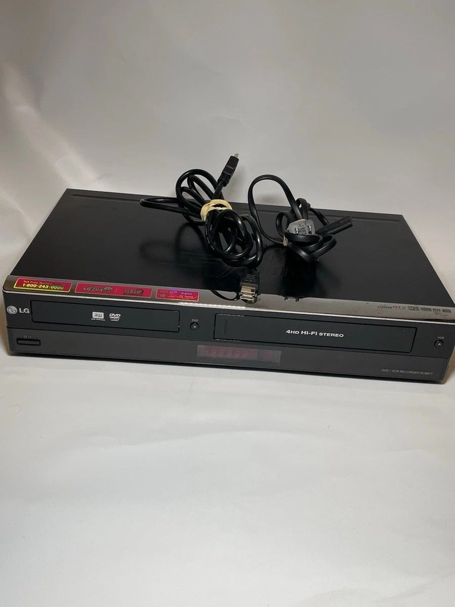 Lg Rc897t Dvd Vcr Combo Player Vhs To Dvd Recorder Hdmi 1080p Digital