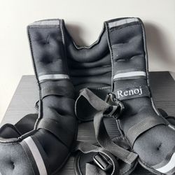 Renoj 12 Lbs. Weighted Vest And Heavy Jump rope 