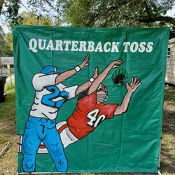 Football And Baseball Toss