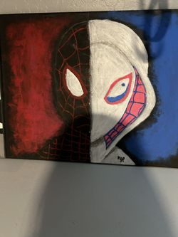 Miles Morales And Gwen Canvas Painting