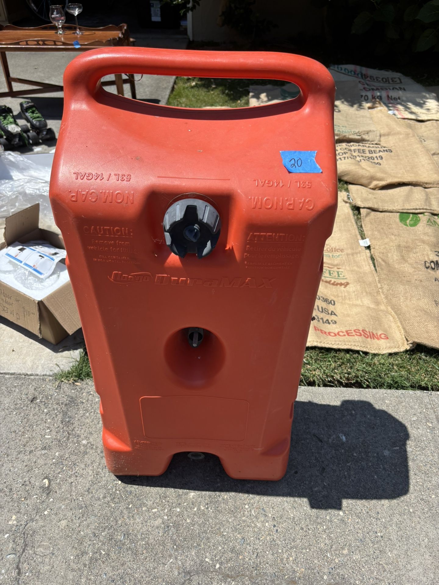 Wheeled gasoline Tank 14 Gal
