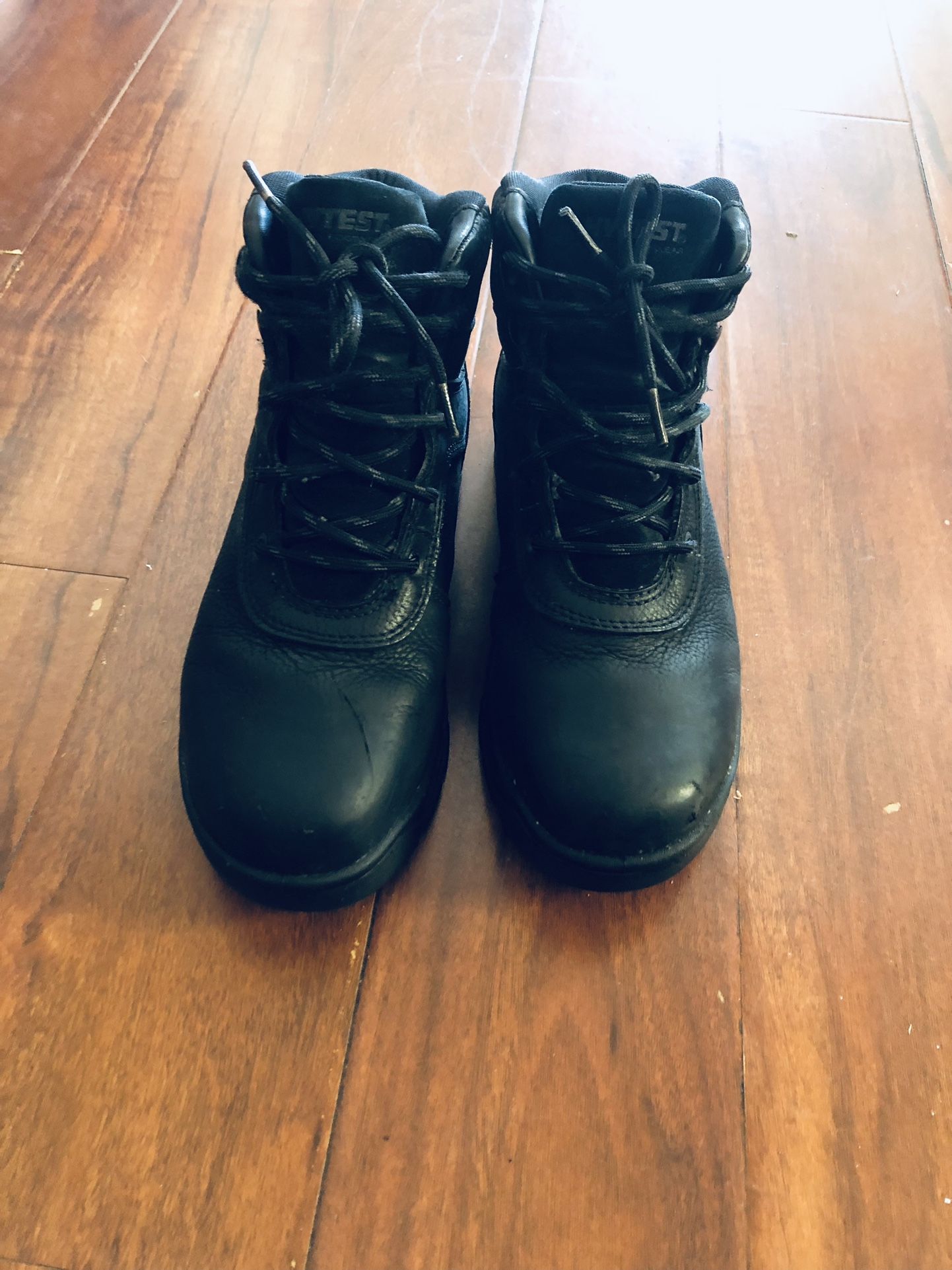 Men Works Boots Steel Toe Size 9