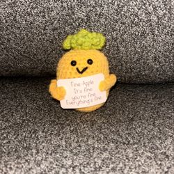 Fine-Apple" crochet emotional support plushie