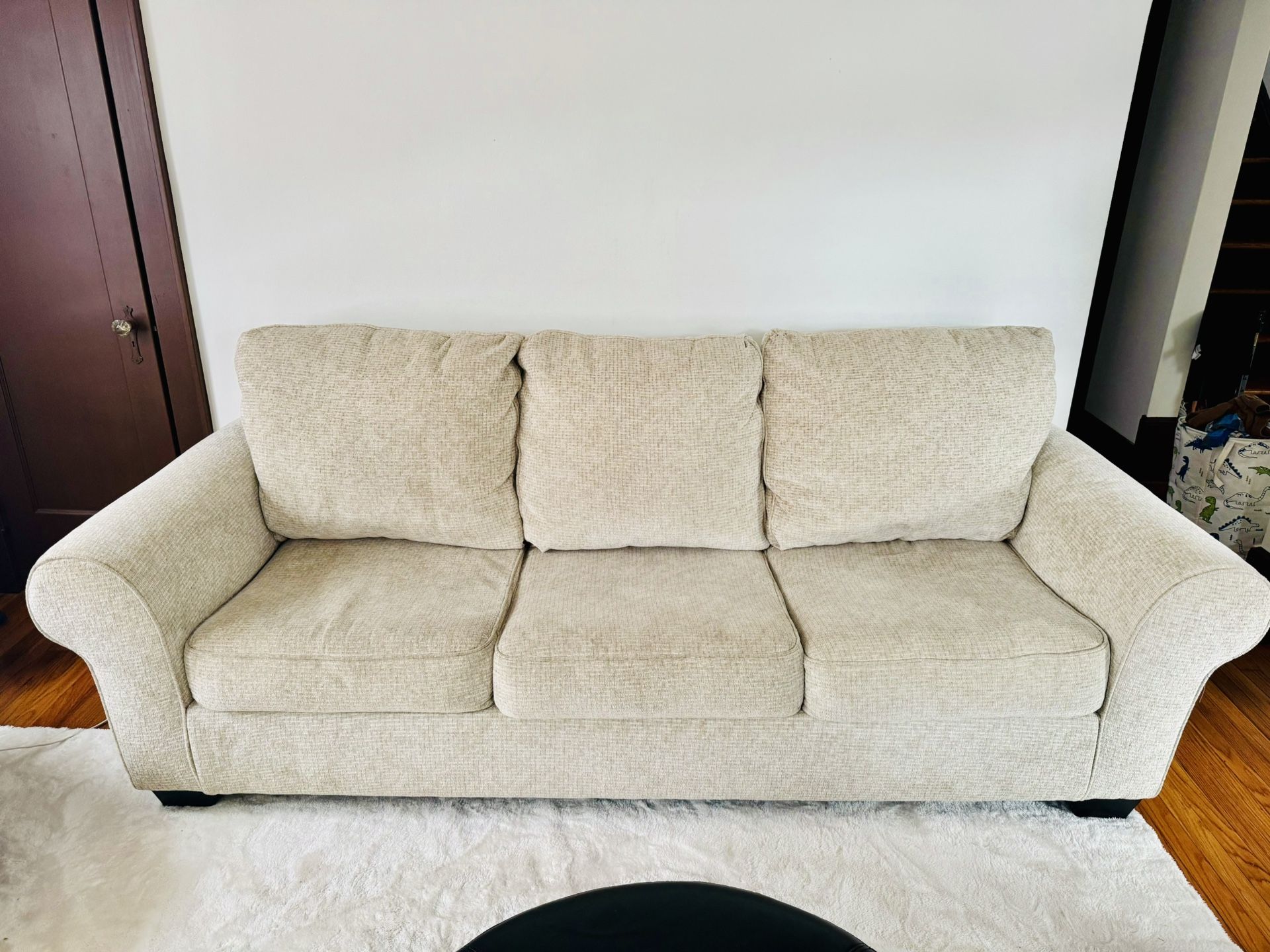Gray/cream Sleeper Sofa