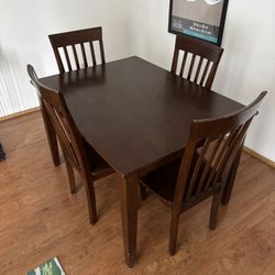 DINING TABLE AND CHAIRS