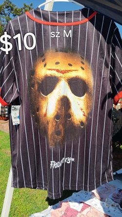 Friday the 13th Jason Mask Baseball Jersey Size M