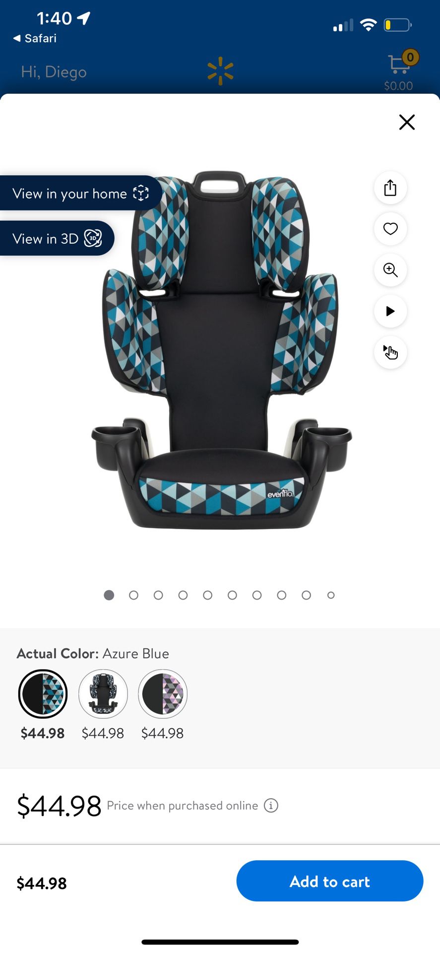 Even Flo Booster Seat