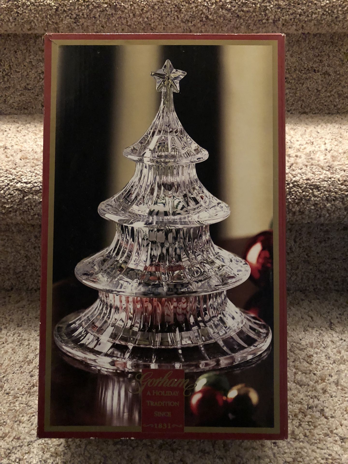 Christmas Items For Sale - Crystal Candy Dish, Tin, Mugs