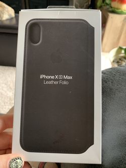 iPhone X Max leather case